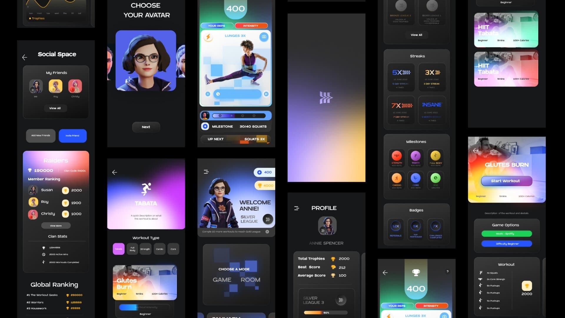 Insane AI final product system screens